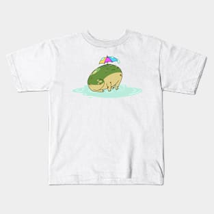 Rainy Day Frog Kids T-Shirt